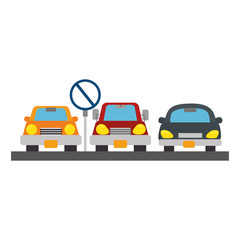 parking zone concept icon vector illustration design