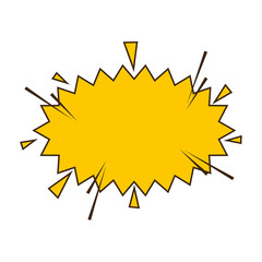 comic pop art explosion vector illustration design
