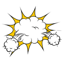 comic pop art explosion vector illustration design