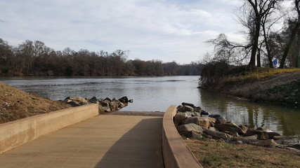 Boat slip at the river