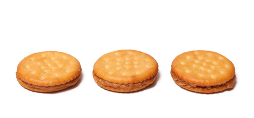 Crackers Isolated on a White Background