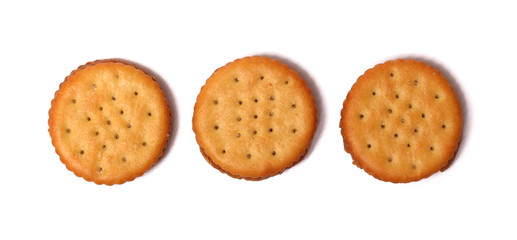 Crackers Isolated on a White Background
