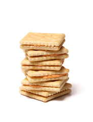 Crackers Isolated on a White Background