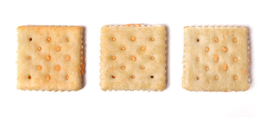 Crackers Isolated on a White Background