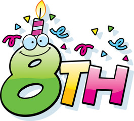 Cartoon 8th Birthday