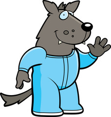 Cartoon Wolf Pajamas