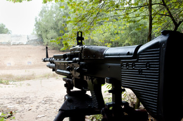 Fototapeta na wymiar M60 Machinegun - Vietnam