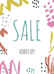 Discount card design. Can be used for social media sale website, posters, flyers, email, newsletter, ads, promotional material. Mobile banner templates.