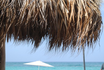 Fototapeta na wymiar Punta Cana Umbrella