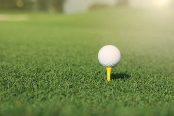 golf ball on a tee