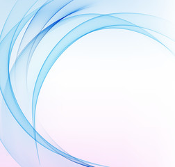Abstract vector background, blue wavy