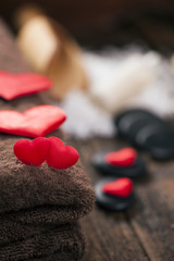 Valentine day. Wellness decoration