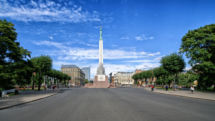 Fototapeta na wymiar Monument Liberty. Riga, Latvia