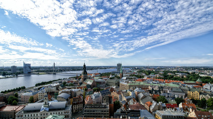 Panorama of the city. Riga, Latvia