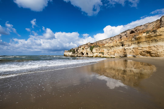 Beach in Anzio. Province Roma, Italy