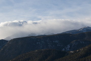 Fototapeta premium Storm Clouds on Pikes Peak
