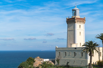 Cape Spartel, promontory at the entrance to the Strait of Gibraltar, 12 km West of Tangier, Morocco.
