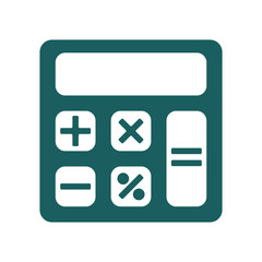 calculator icon on white background