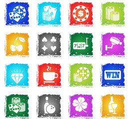 Casino simply icons
