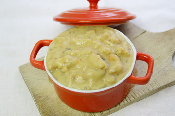 haricot blanc cuisiné en cocotte