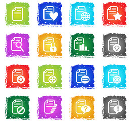 document icon set