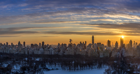 Naklejka premium Panoramę Manhattanu