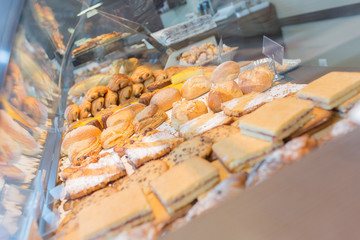 Carefully arranged pastry selection