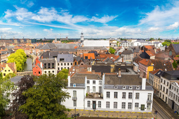 Panoramic view of Gent