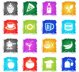 food and kitchen icon set