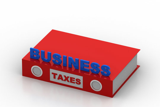 Business tax concept