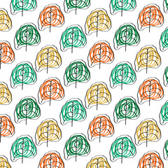 seamless floral pattern. Vector illustration