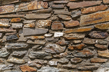 Wall background made of solid stones