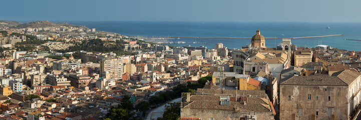 Fototapeta na wymiar Cagliari Cityscape