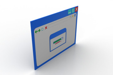 Fototapeta premium Web page showing loading screen