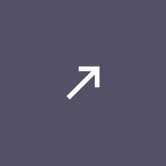 Arrow Icon in trendy flat style