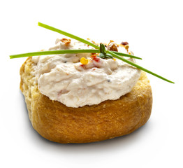 dakos with feta cheese salad