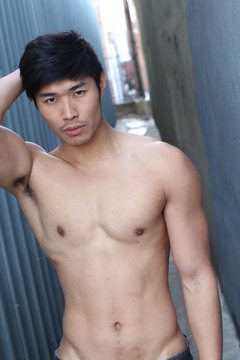 Asian man with a great body type