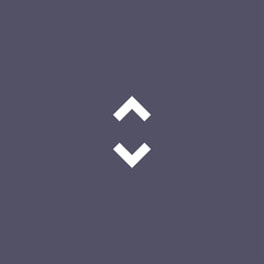 Arrow Icon in trendy flat style