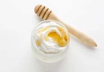 Outdoor-Kissen greek yogurt with honey © tolism
