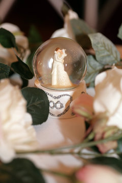 Schneekugel Hochzeit