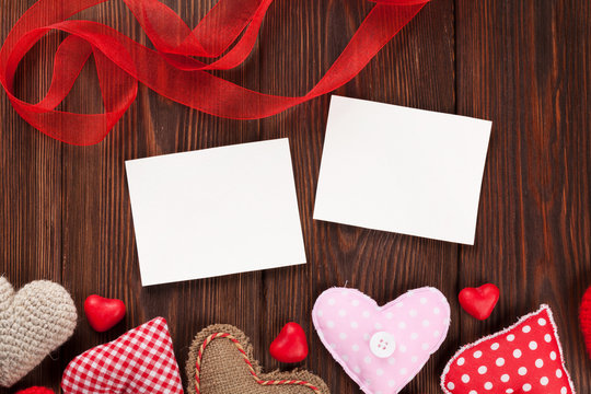 Valentines day photo frames