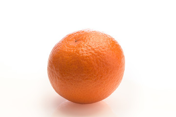 orange, perfect round on a white background