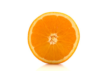 orange slice isolated on white