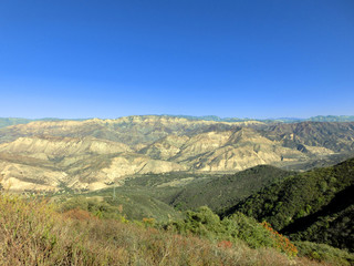 Fototapeta na wymiar California hills and mountains landscape scenery
