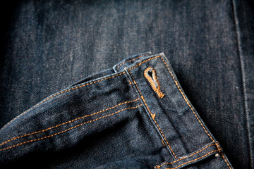 jeans button hole closeup fashion denim background