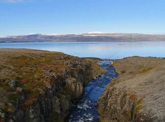 Herbstlandschaft in den Westfjorden von Island