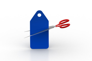 Scissor cut the price tag