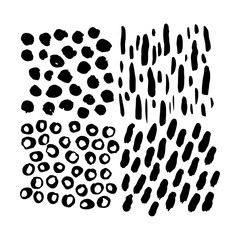 Grunge Hand Drawn Brush Elements