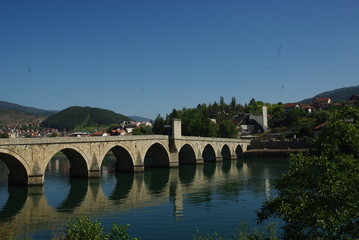 Fototapeta na wymiar Mehmed Paša Sokolović Bridge Višegrad Bosnia
