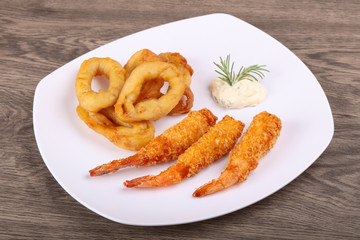Squid and Shrimp Tempura